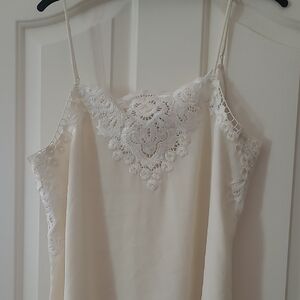 CAbi Cream Lace Cami